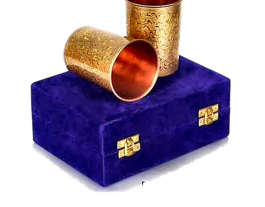 250ml Copper Glass Gift Set - Style 12
