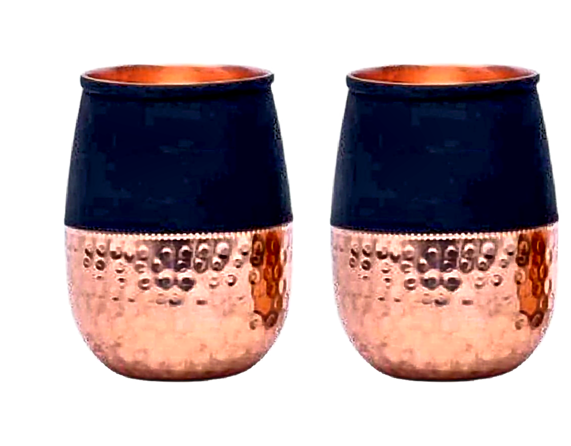 250ml Copper Glass Gift Set - Style 7