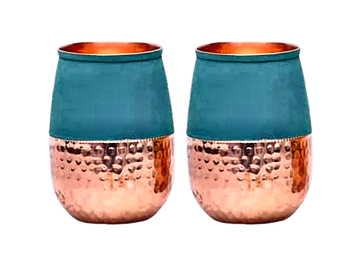 250ml Copper Glass Gift Set - Style 8