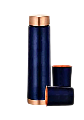 Navy Blue Tower Bottle Gift Set