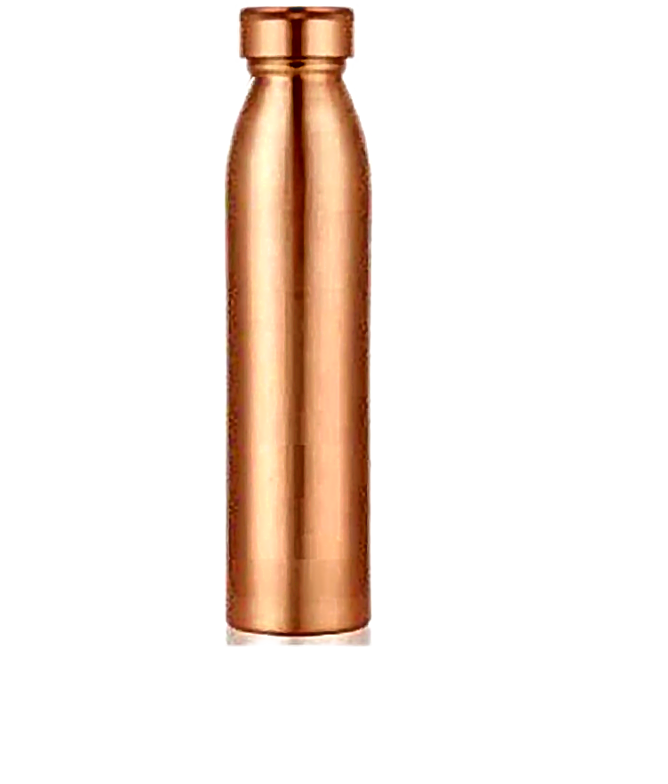 Plain Copper Water Bottle - Style 6