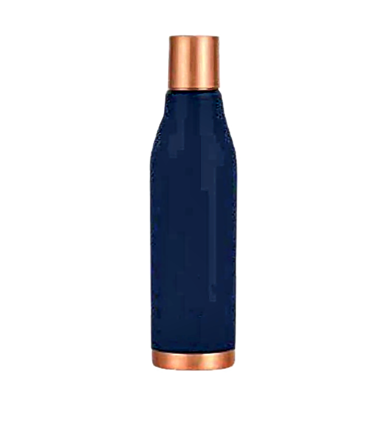 Wine & Glass Copper Water Bottle - Style 1